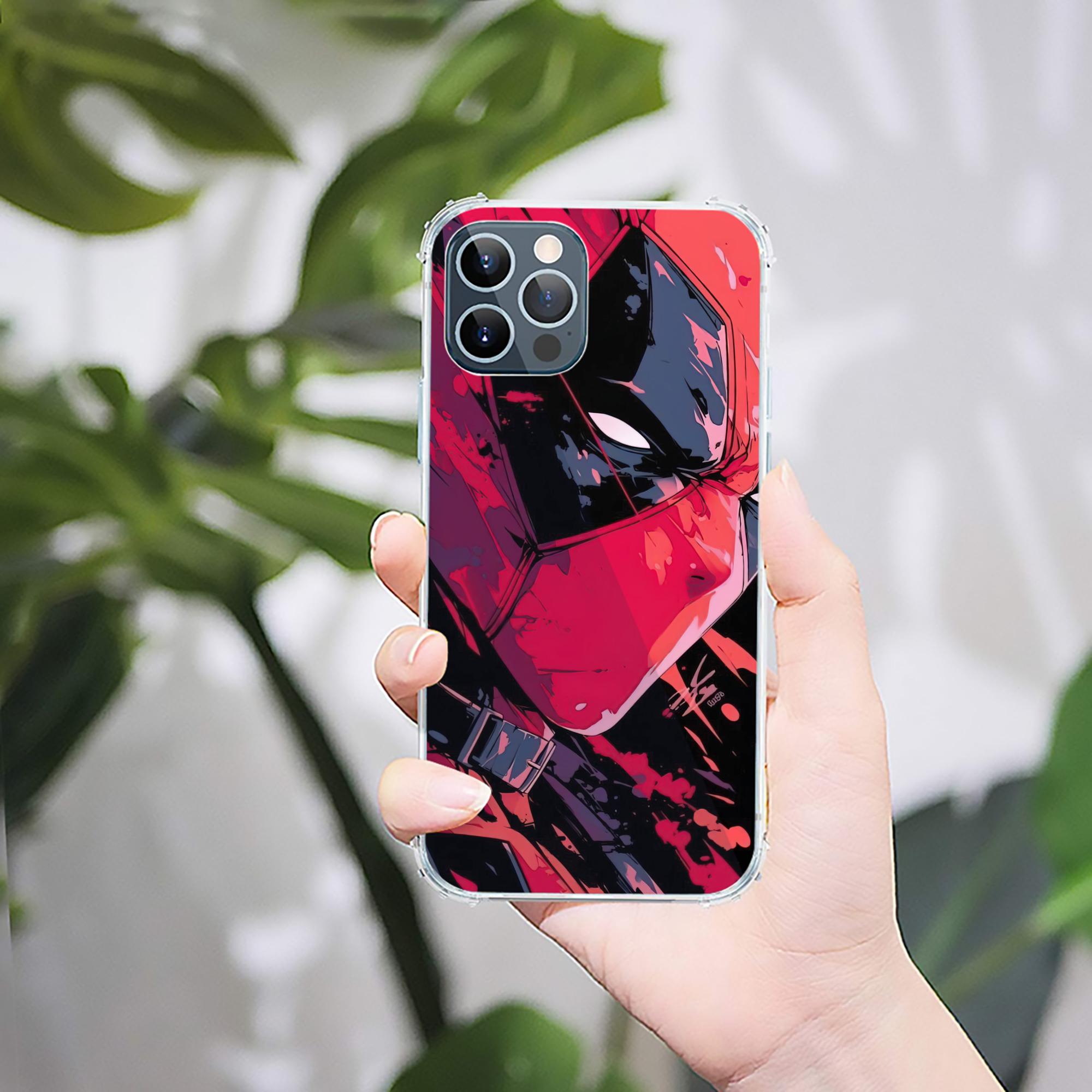（画像用） Deadpool デッドプール 【iPhone 12シリーズ対応】透明スマホケース（クリアソフトケース）
